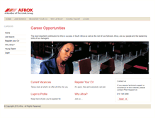 Tablet Screenshot of careers.afrox.co.za